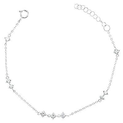 Sterling Silver Cubic Zirconia Bracelet 152238