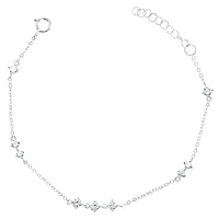 Sterling Silver Cubic Zirconia Bracelet 152238