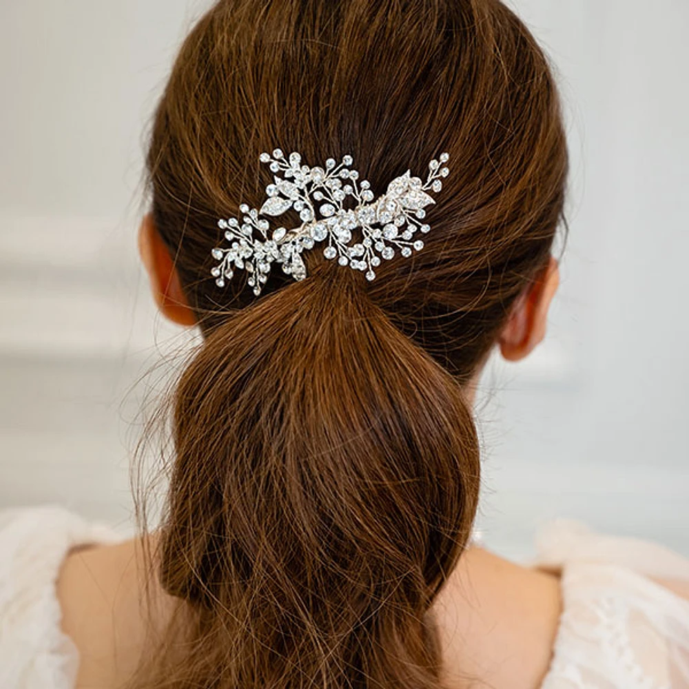 Bridal Leaf Wire Hairclip 146384