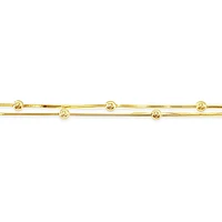 Gold Plated Sterling Silver Beads Anklet
