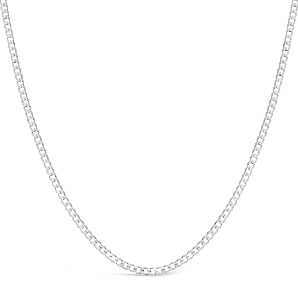 Sterling Silver 3.8mm Cuban Link 24" Chain Necklace 142103