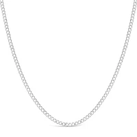 Sterling Silver 3.8mm Cuban Link 24" Chain Necklace 142103