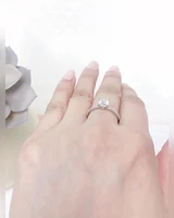 Sterling Silver Cubic Zirconia Ring