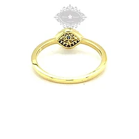 Gold Plated Sterling Silver Cubic Zirconia Evil Eye Ring 139427