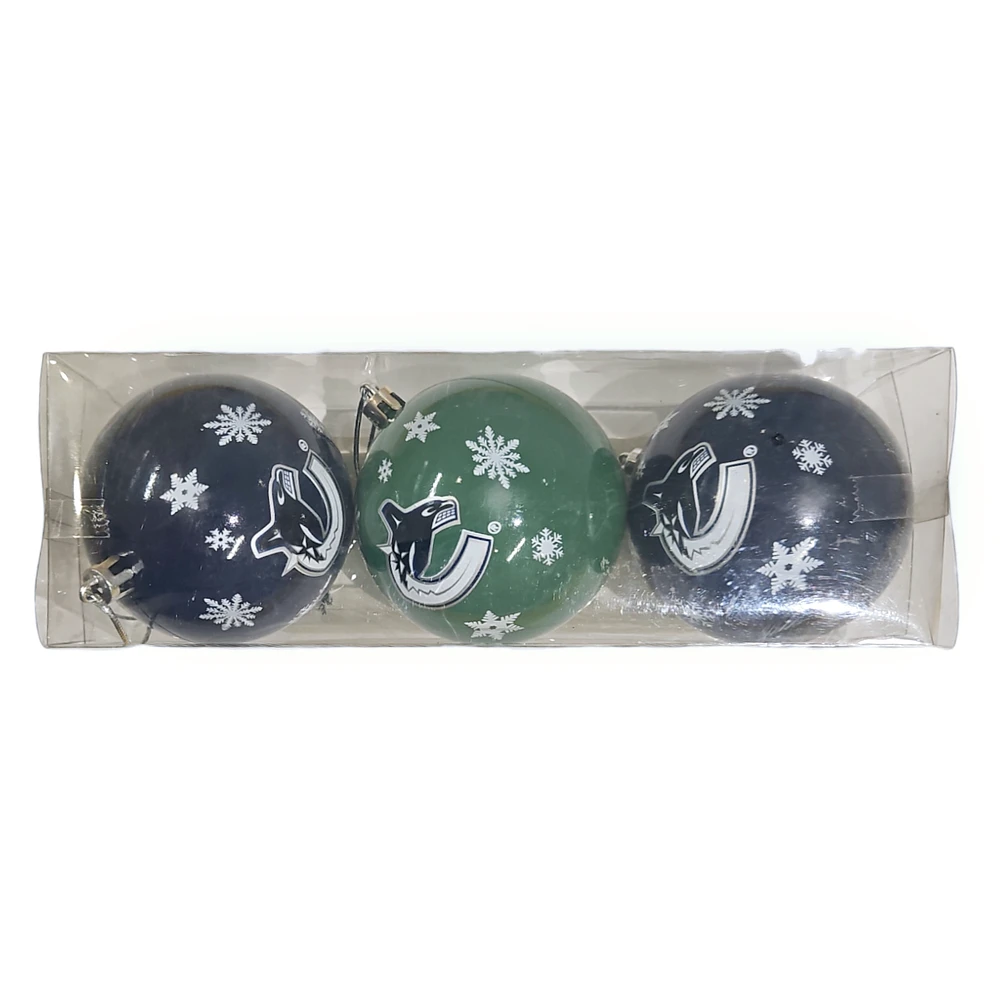 NHL Vancouver Canucks Glass Ball Ornament (3 Pack)