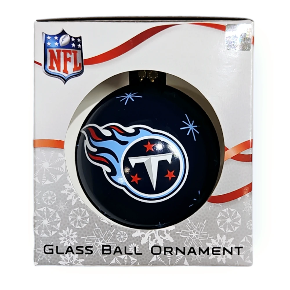 NFL Tennessee Titans Glass Ball Ornament