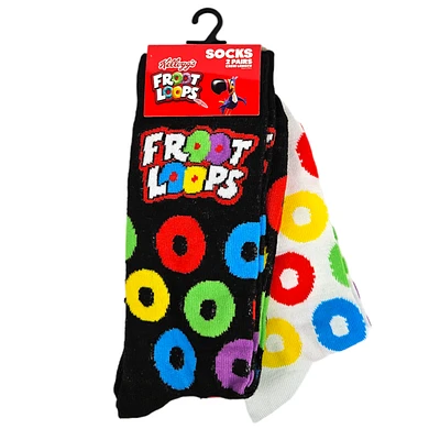 Kellogg's Froot Loops Licensed Socks (2 Pack)