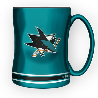 NHL San Jose Sharks Sculpted Mug 14oz