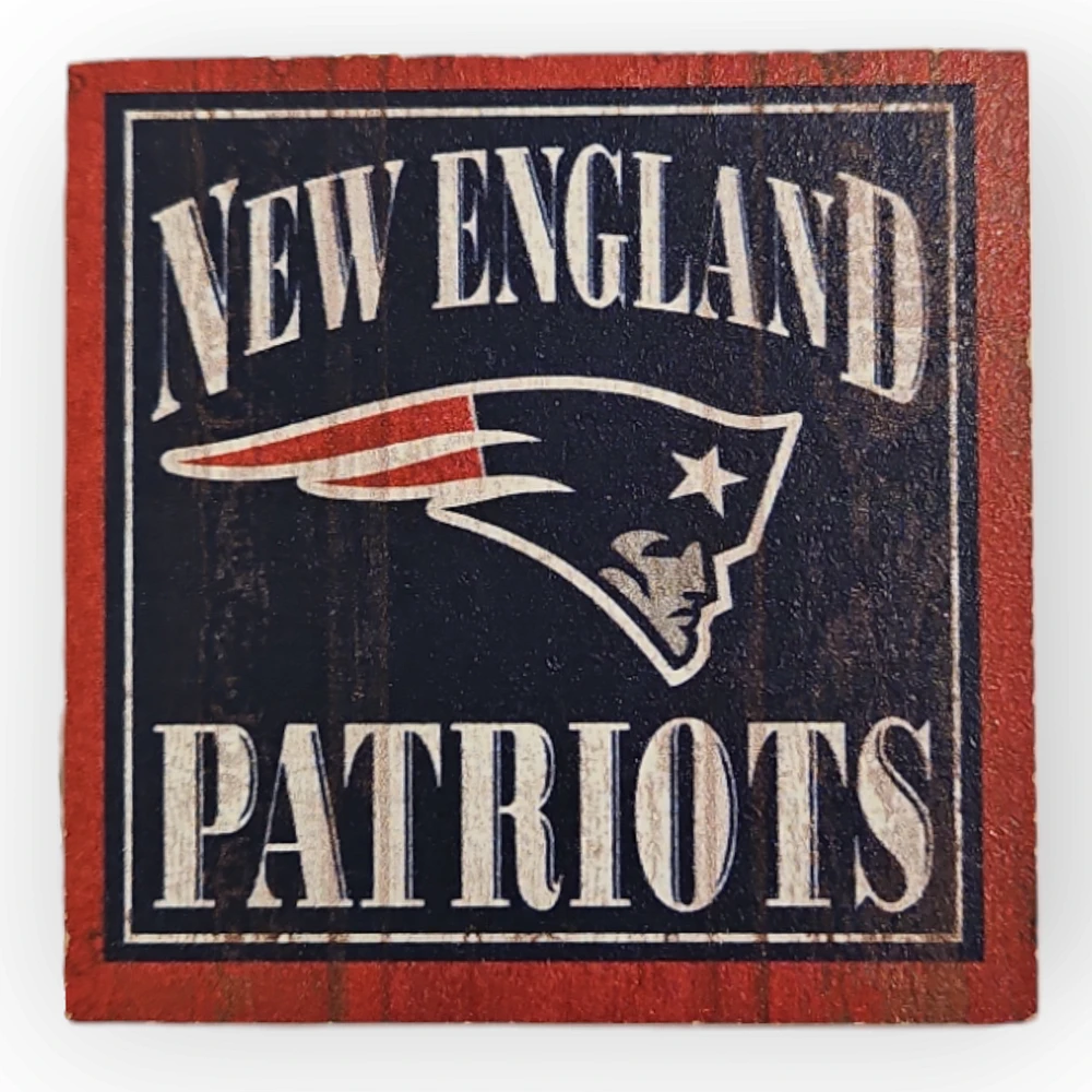 NFL New England Patriots Wood Magnet