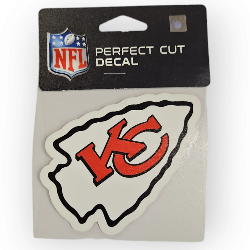 NFL Kansas City Chiefs Decal 4" x 4"