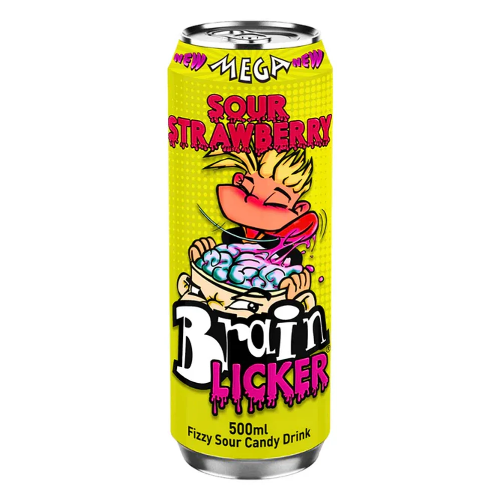 Mega Brain Licker Sour Strawberry 500mL