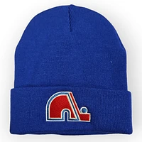 NHL Quebec Nordiques Blue Knit Raised Cuff Beanie