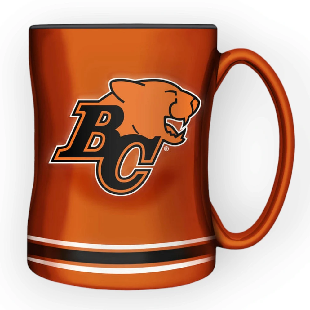 CFL B.C. Lions Sculpted Mug 14oz