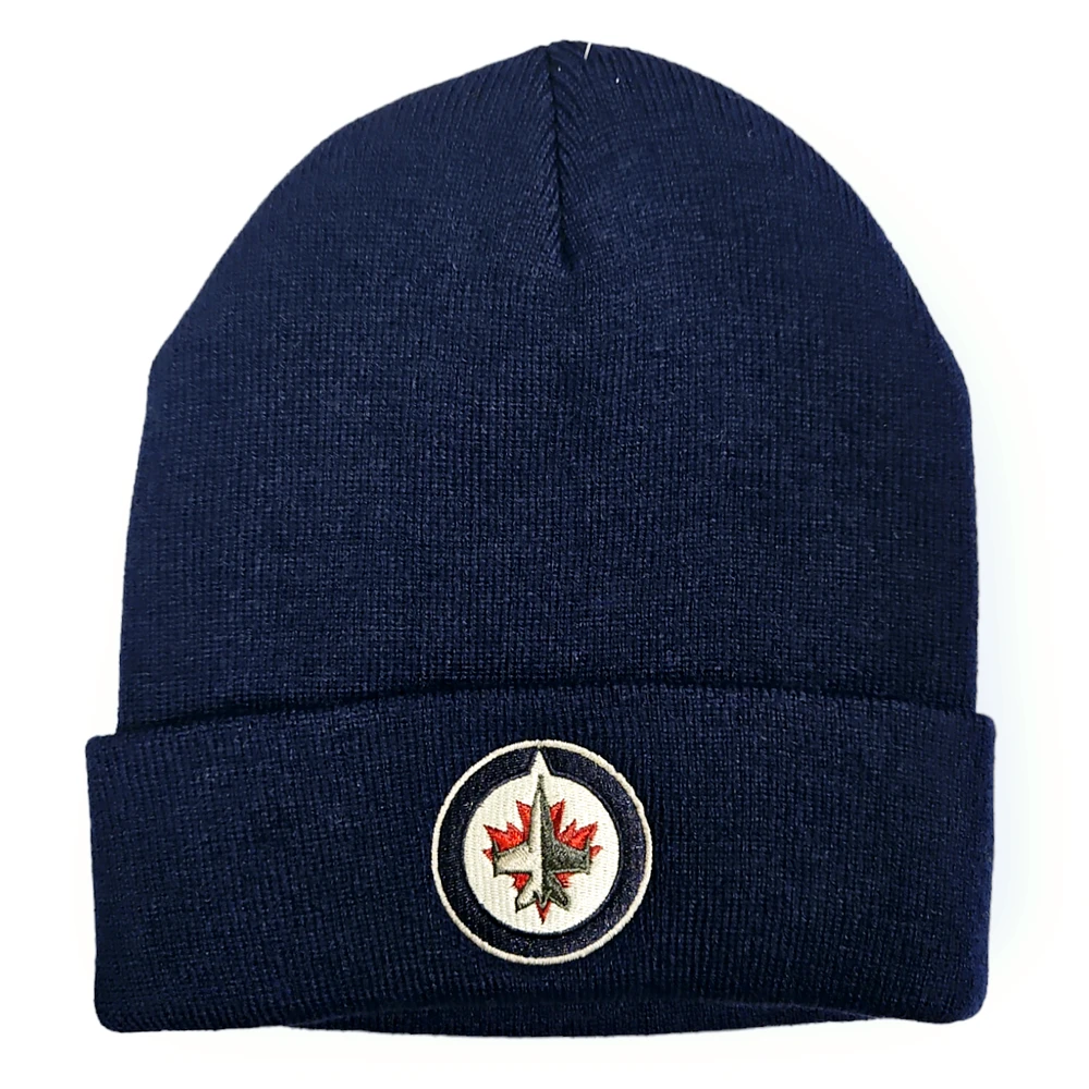 NHL Winnipeg Jets Navy Knit Raised Cuff Beanie