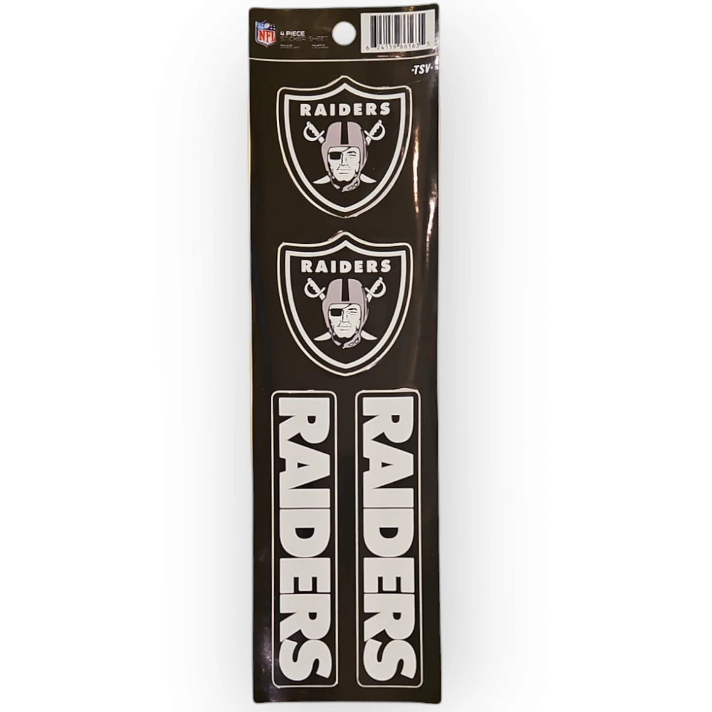 NFL Las Vegas Raiders Sticker Set (4 Pack)