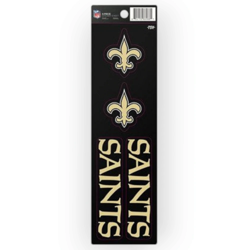 NFL New Orleans Saints Sticker Set (4 Pack)