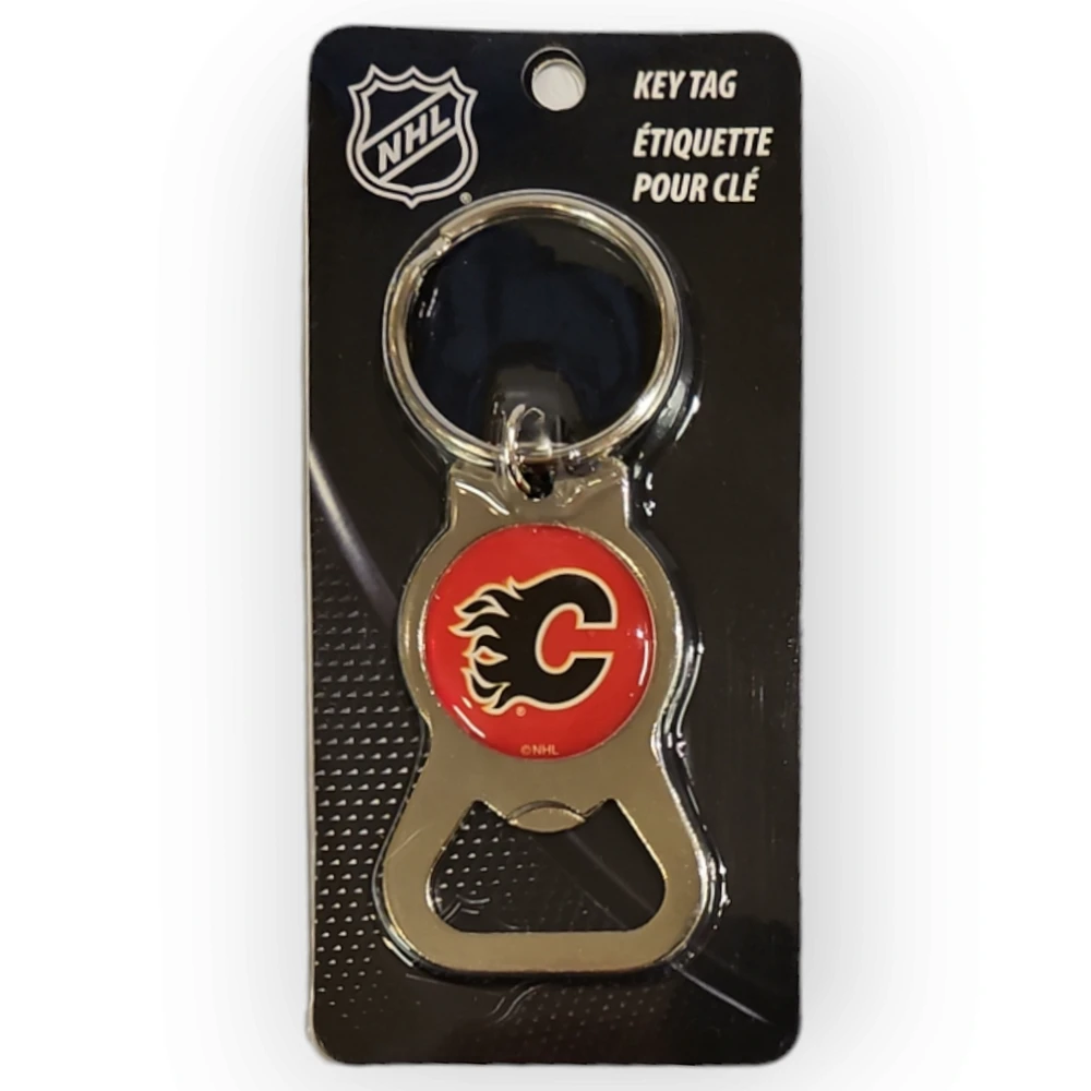 NHL Calgary Flames Bottle Opener Keychain