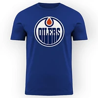 NHL Edmonton Oilers Bulletin Primary Logo Navy T-Shirt