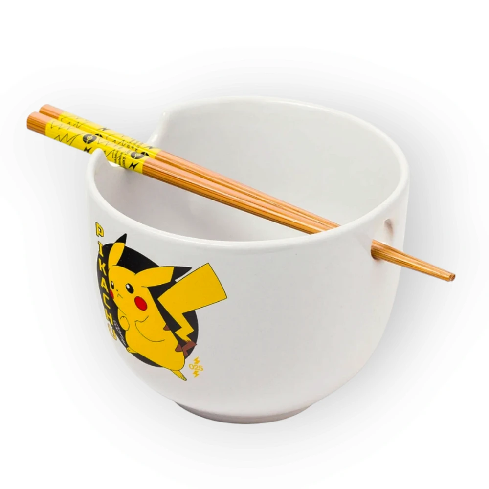 Pikachu Ramen Bowl with Chopsticks