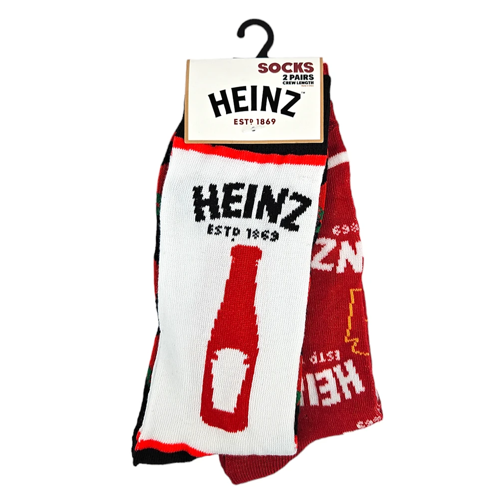 Heinz Ketchup Licensed Socks (2 Pack)