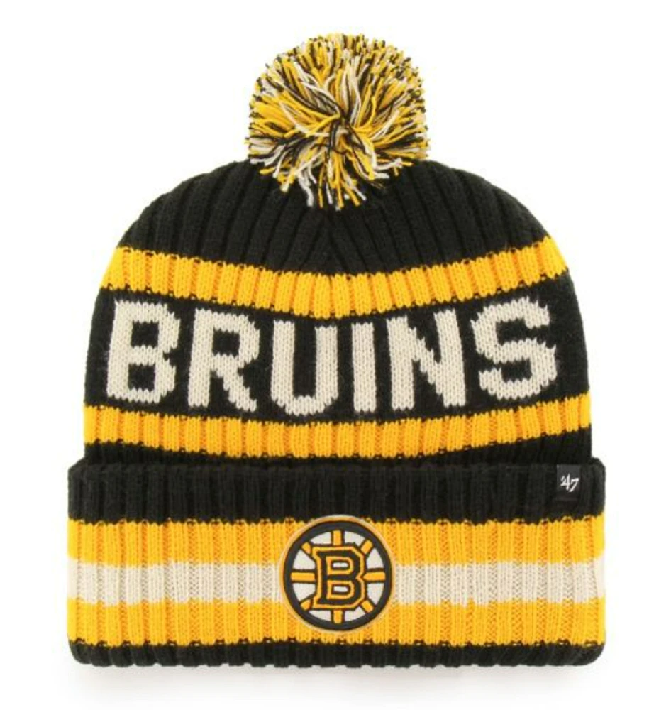 NHL Boston Bruins '47 Brand Bering Cuffed Knit Beanie