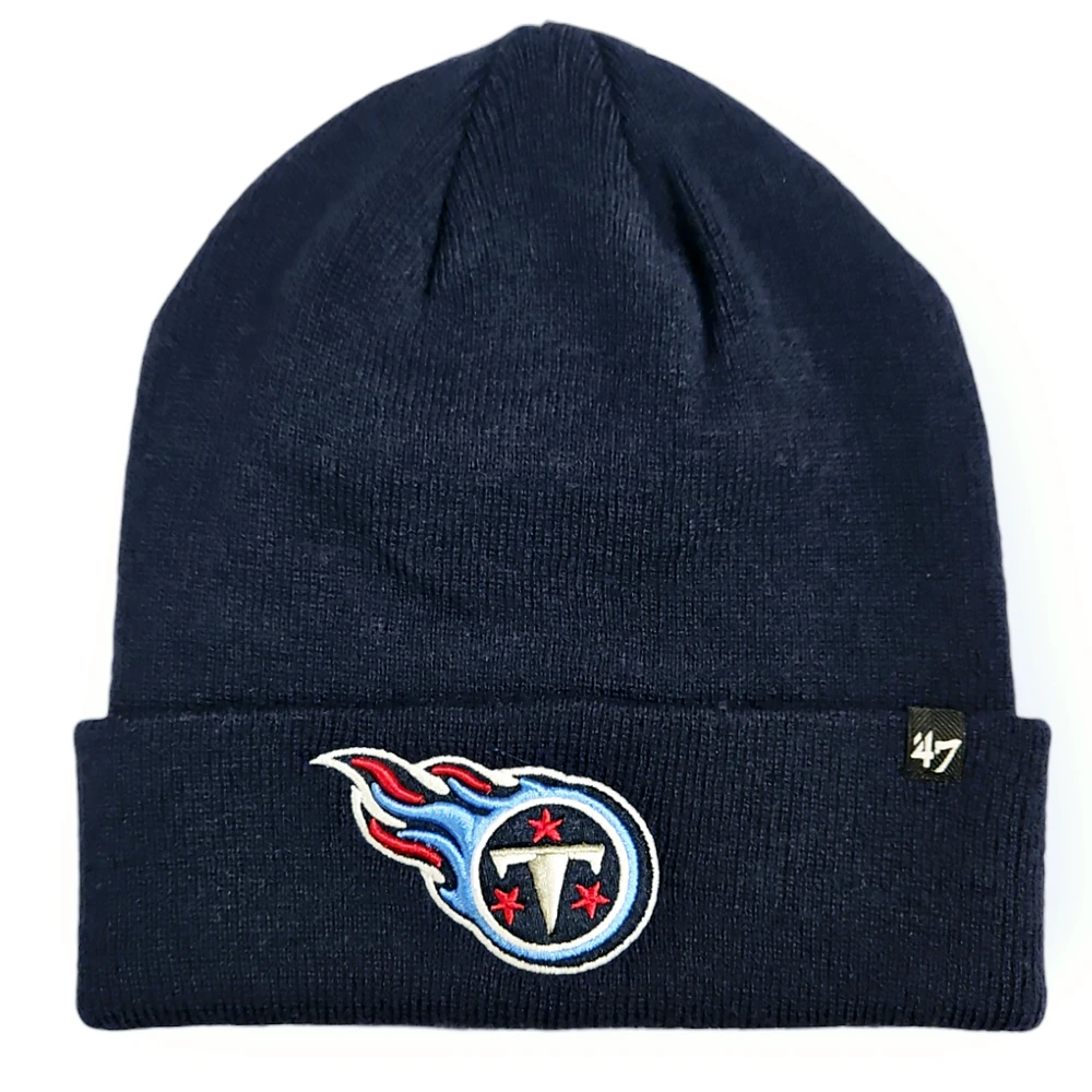 NFL Tennessee Titans '47 Brand Navy Raised Cuff Beanie