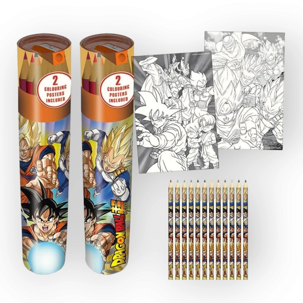 Dragon Ball Z Tube Pencil Set With Posters