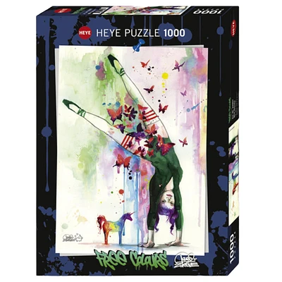 Heye 1000 Piece Puzzle Free Colours Mini Unicorn By Lora Zombie