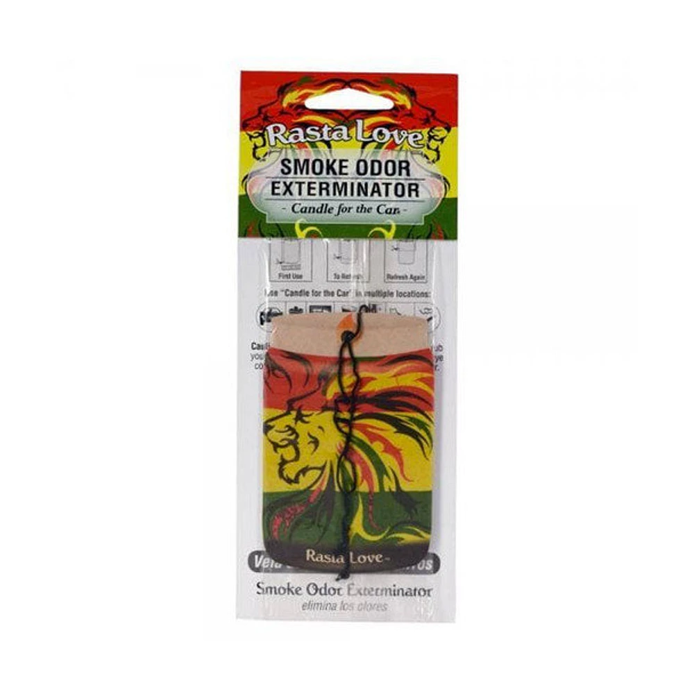 Smoke Odor Car Air Freshener Rasta Love