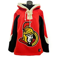 NHL Ottawa Senators '47 Brand Red Lace Up Jersey Hoodie