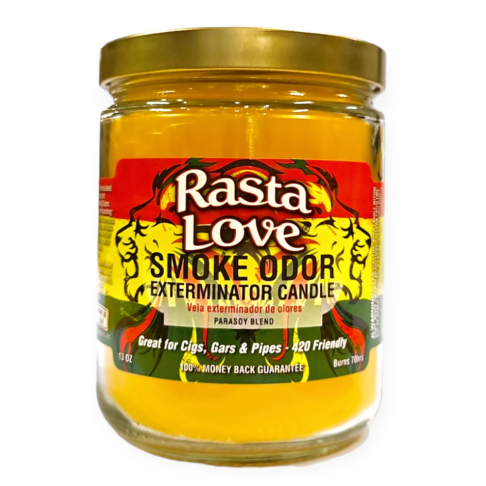 Smoke Odor Candle Rasta Love 13oz