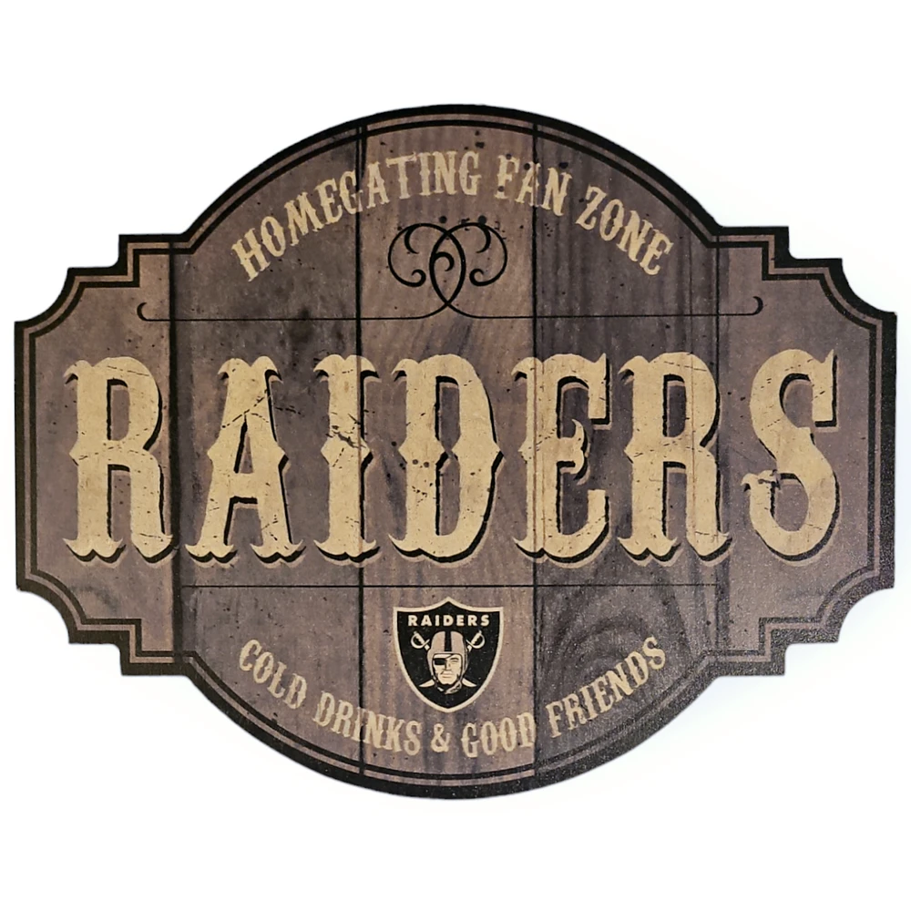 NFL Las Vegas Raiders 12" Homegating Tavern Sign