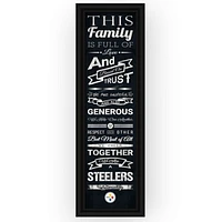 NFL Pittsburgh Steelers Family Cheer Sign