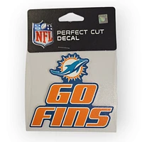 NFL Miami Dolphins Decal 4" x 4"