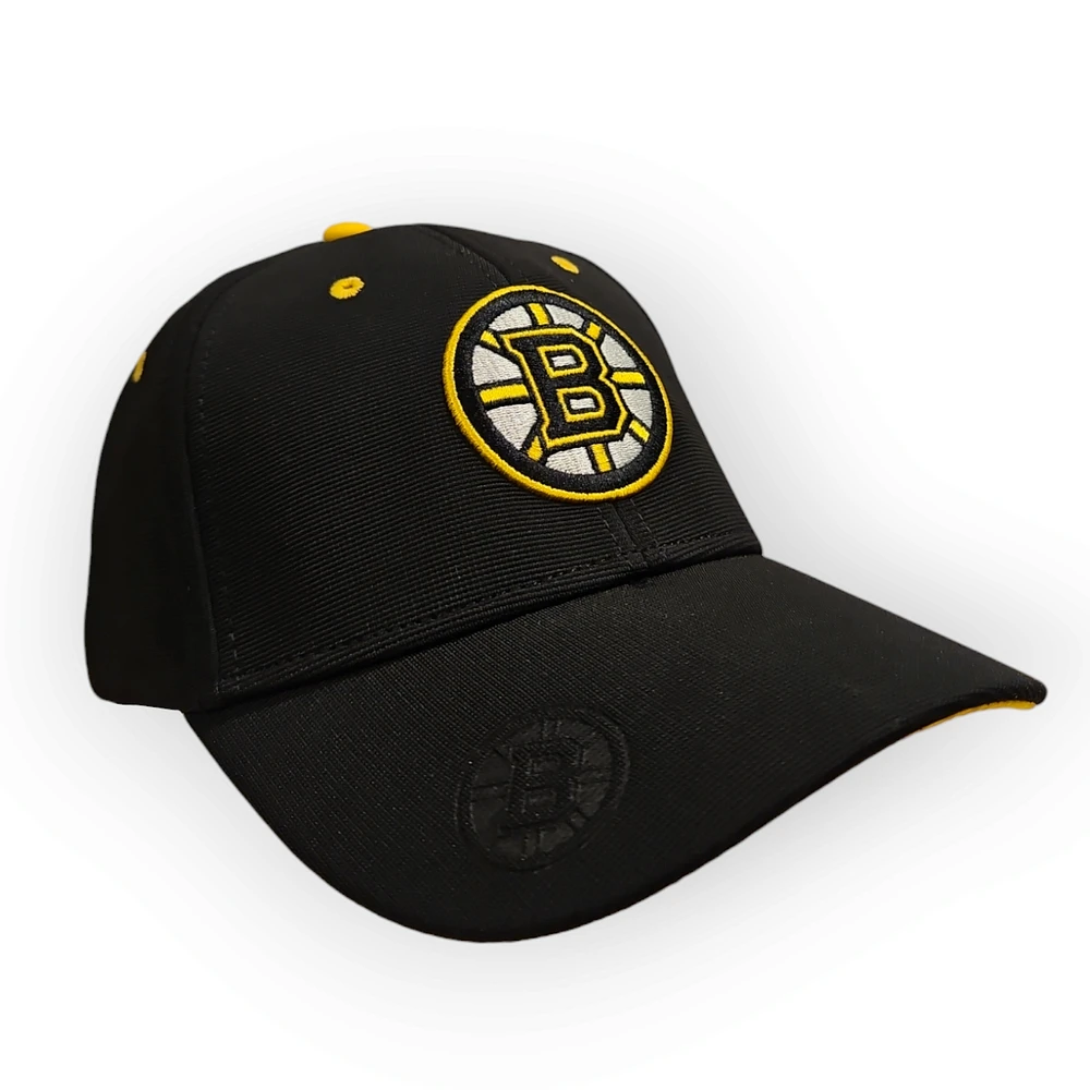 NHL Boston Bruins Black E-Boss Cap