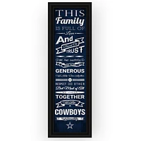 NFL Dallas Cowboys Family Cheer Sign