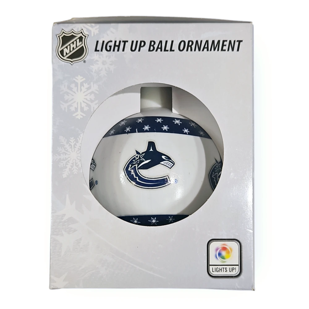 NHL Vancouver Canucks Light Up Ball Ornament