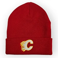 NHL Calgary Flames Red Knit Raised Cuff Beanie