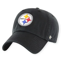 NFL Pittsburgh Steeler '47 Brand Black Clean Up Cap