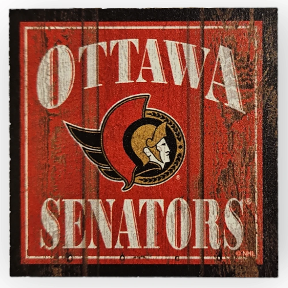 NHL Ottawa Senators Wood Magnet