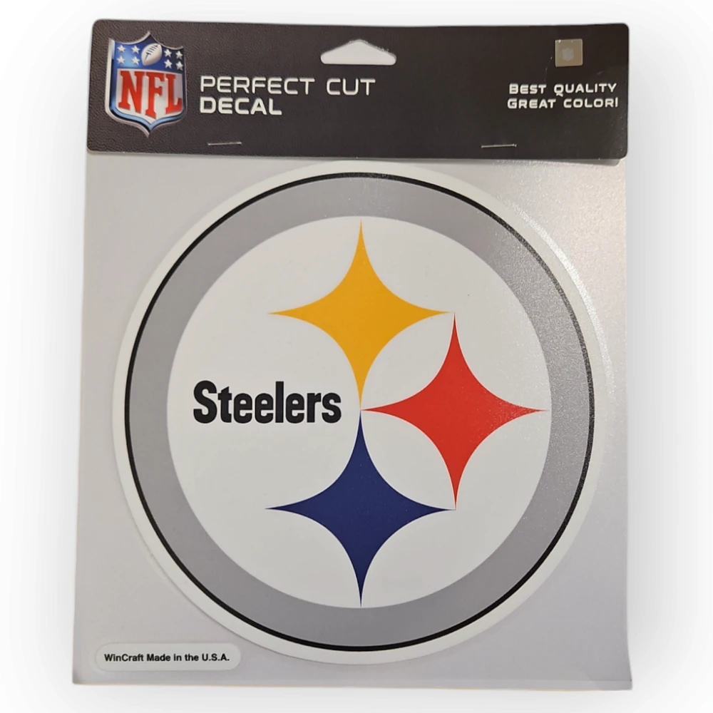 NFL Pittsburgh Steelers Perfect Cut Decal 8" x 8"