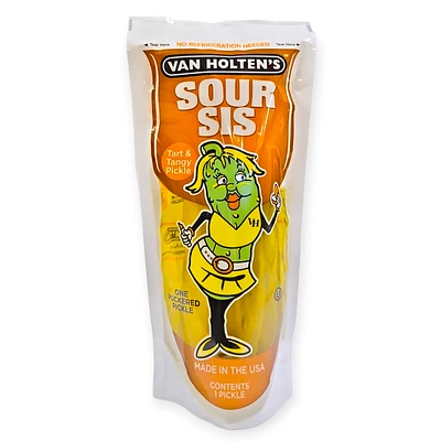 Van Holten's Sour Sis Pickle in a Bag