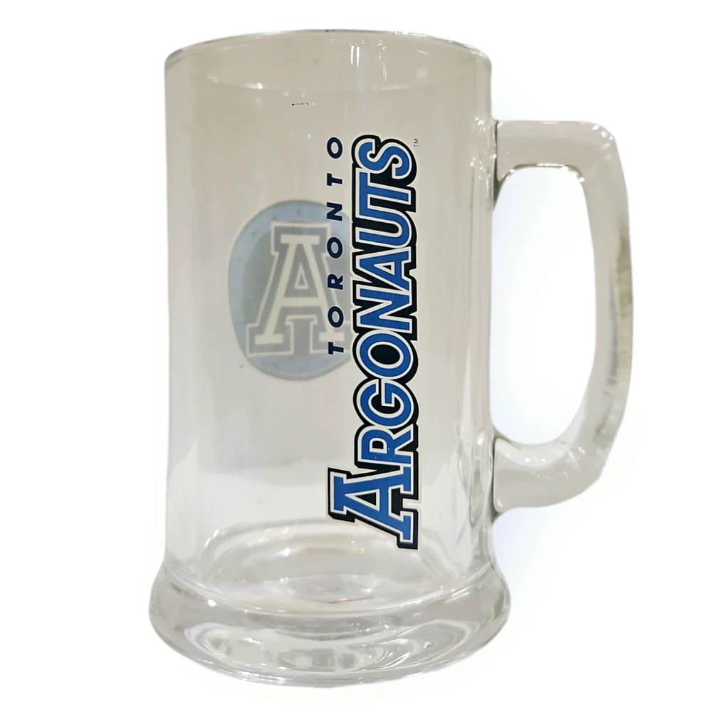 CFL Toronto Argonauts Beer Stein Glass 15oz