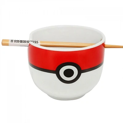 Pokemon Pokeball Ramen Bowl & Chopsticks