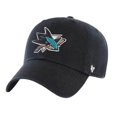 NHL San Jose Sharks '47 Brand Black Clean Up Cap