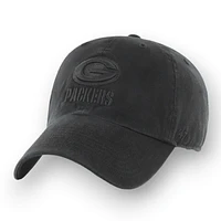 NFL Green Bay Packers '47 Brand Black on Black Clean Up Cap