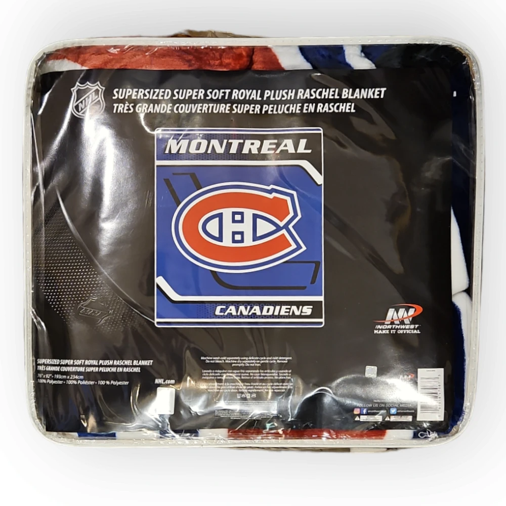 NHL Montreal Canadiens Plush Blanket