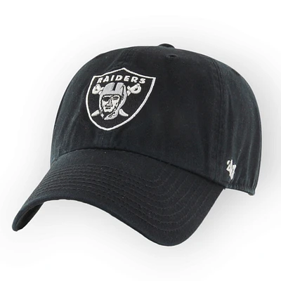 NFL Las Vegas Raiders '47 Brand Black Clean Up Cap