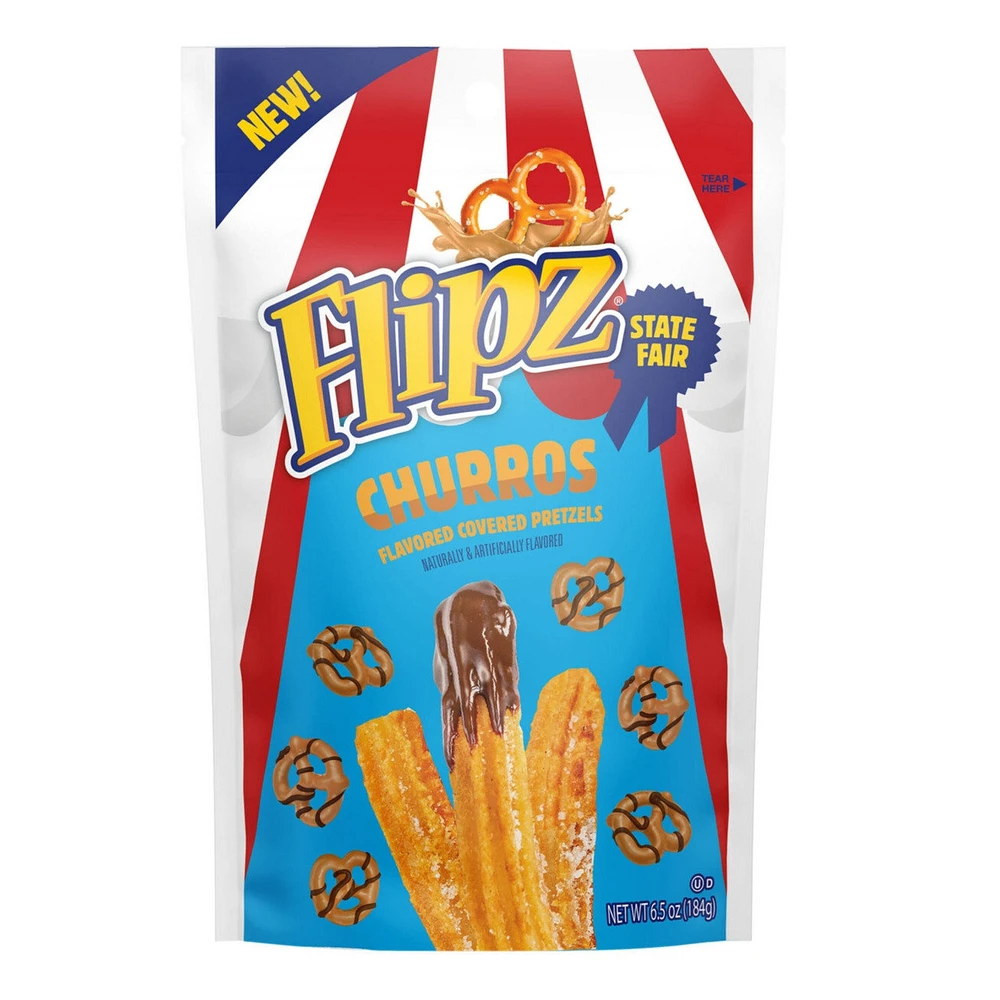 Flipz State Fair Churros Flavoured Covered Pretzels 184g