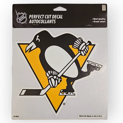 NHL Pittsburgh Penguins Decal 8" x 8"